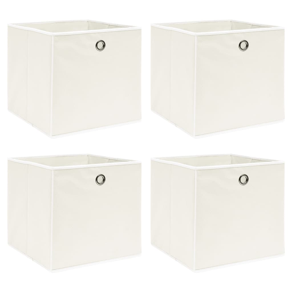 Förvaringslådor Med Lock 10 St Babyblå 32X32X32 Cm Tyg
