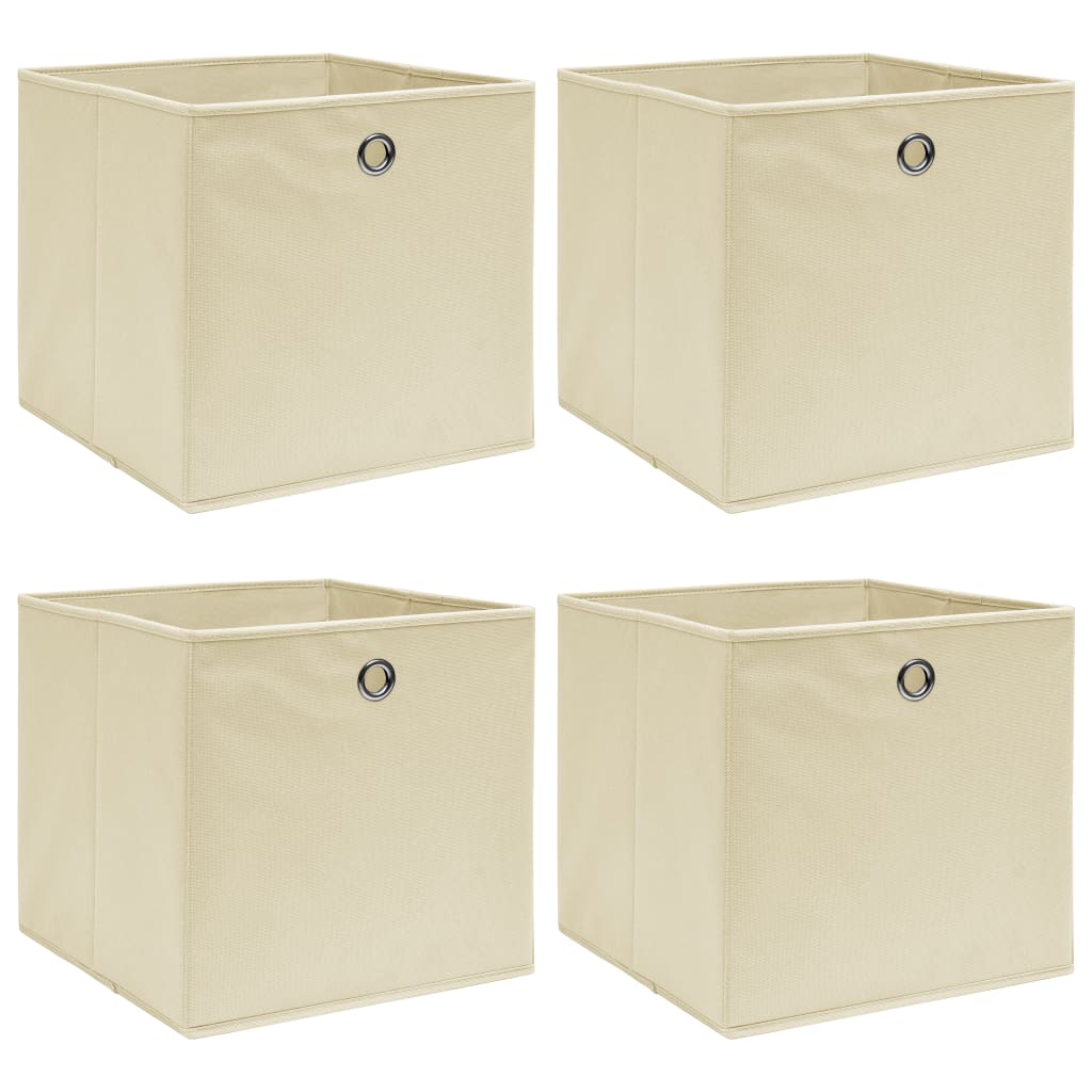 Förvaringslådor Med Lock 10 St Babyblå 32X32X32 Cm Tyg