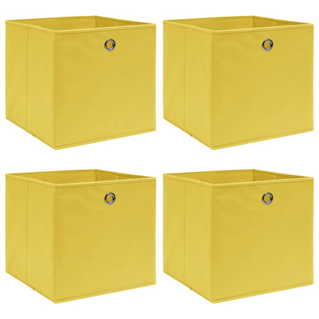 Förvaringslådor Med Lock 10 St Babyblå 32X32X32 Cm Tyg