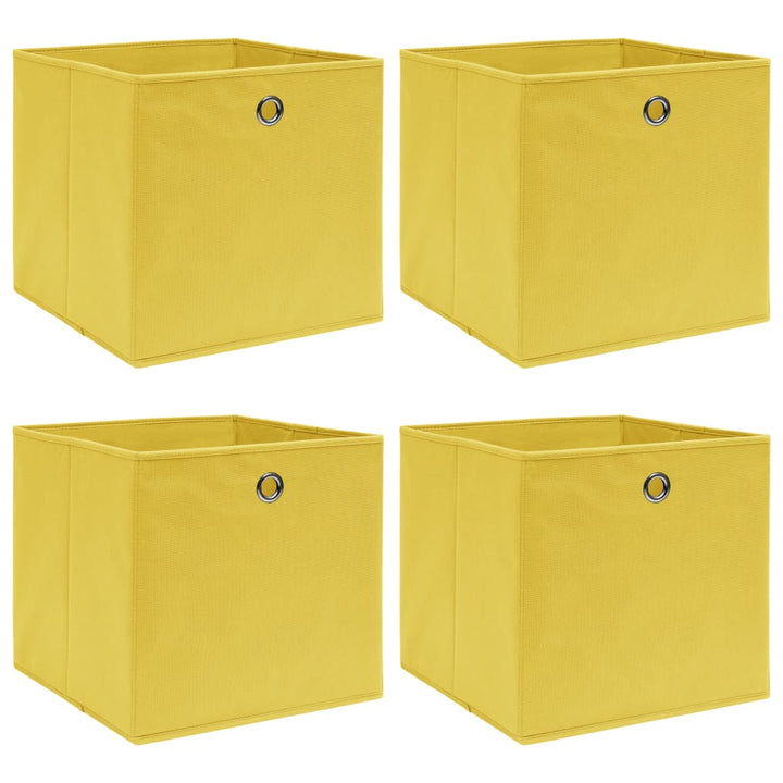 Förvaringslådor Med Lock 10 St Babyblå 32X32X32 Cm Tyg