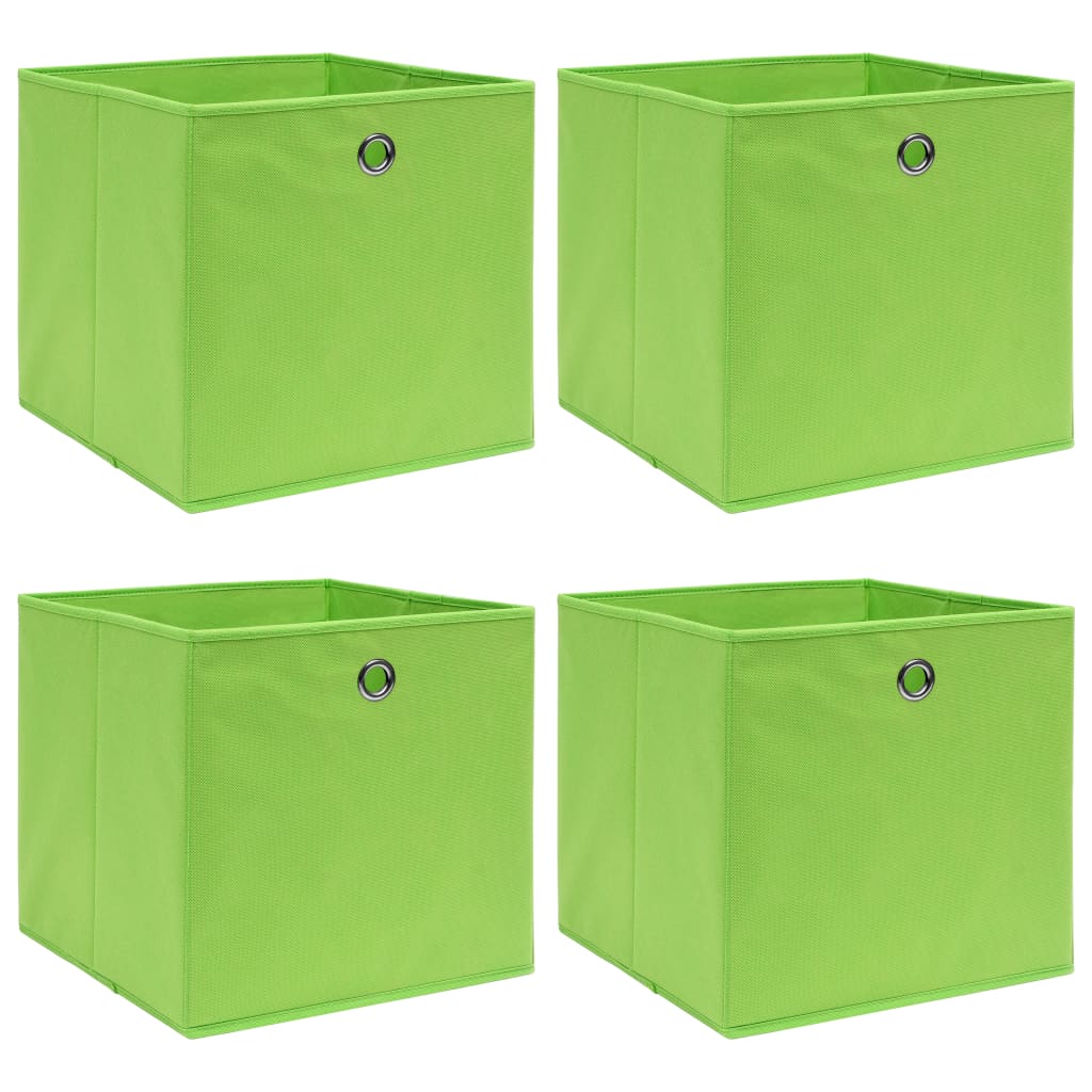 Förvaringslådor Med Lock 10 St Babyblå 32X32X32 Cm Tyg