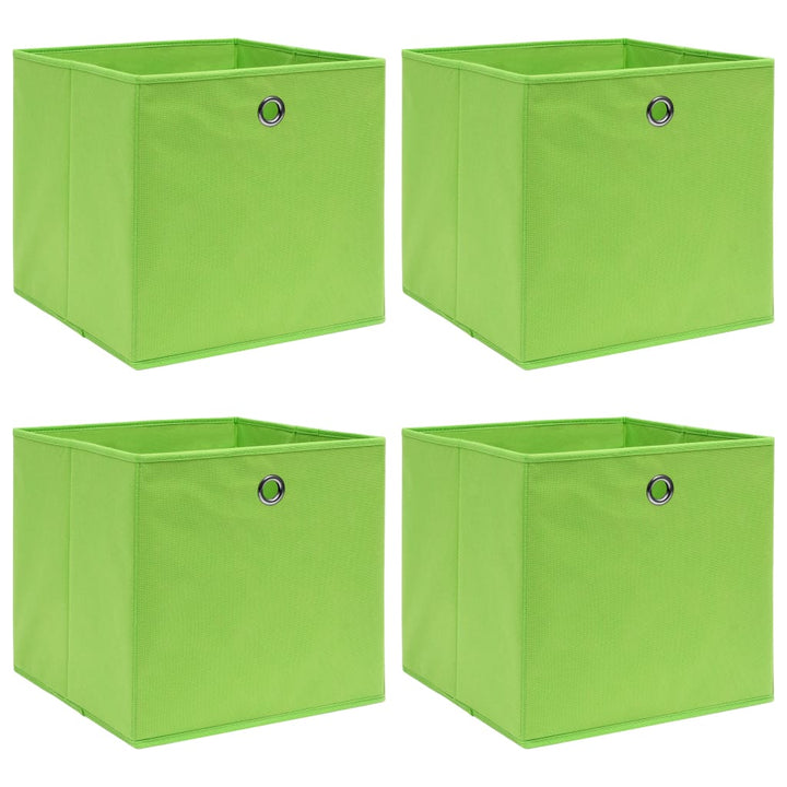 Förvaringslådor Med Lock 10 St Babyblå 32X32X32 Cm Tyg