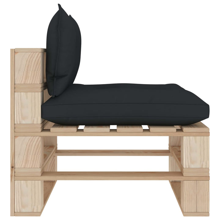 Pallsoffa Mittensektion Med A Dynor Trä