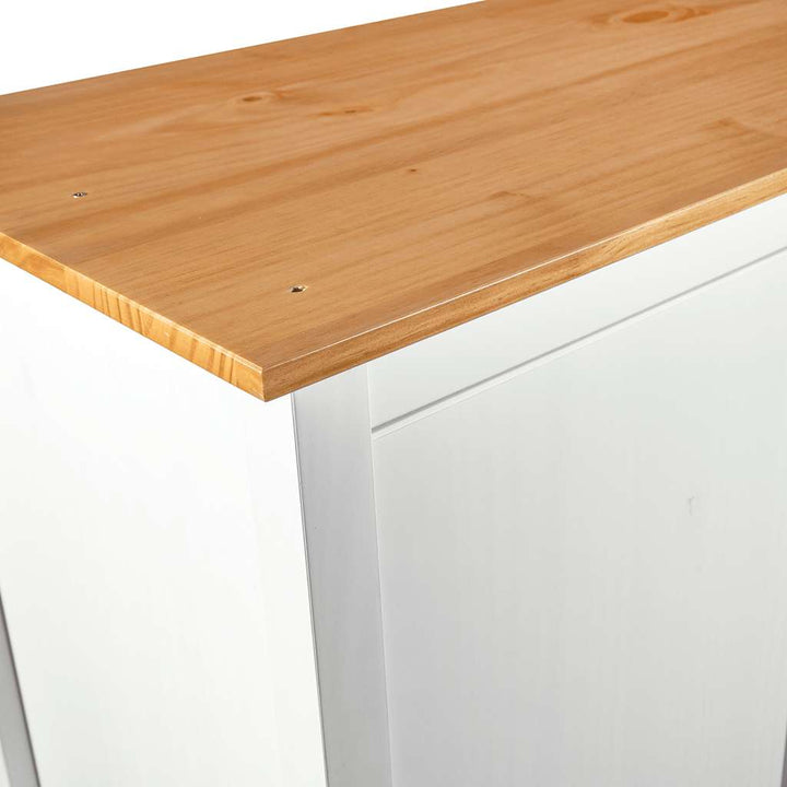 Garderob 2 Dörrar Hill Vit 89X50X170 Cm Massiv Furu
