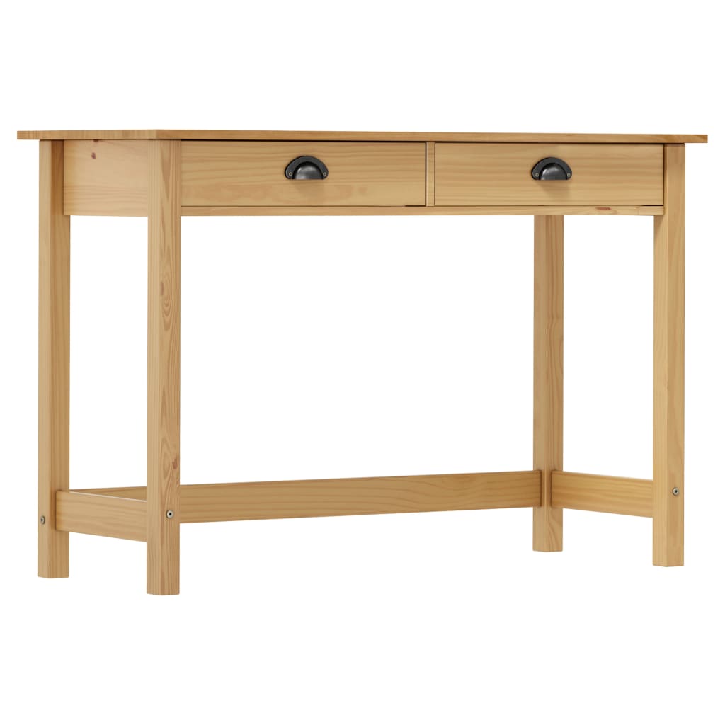Avlastningsbord Hill 2 Lådor 110X45X74 Cm Massiv Furu