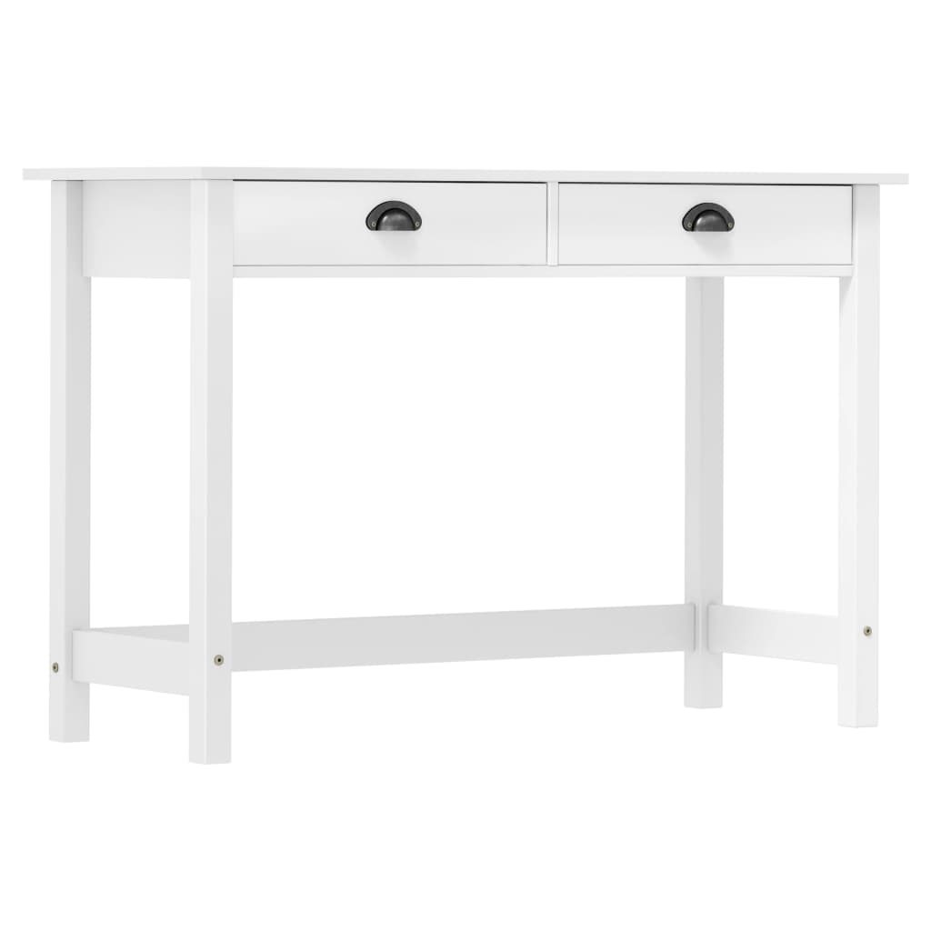 Avlastningsbord Hill 2 Lådor 110X45X74 Cm Massiv Furu