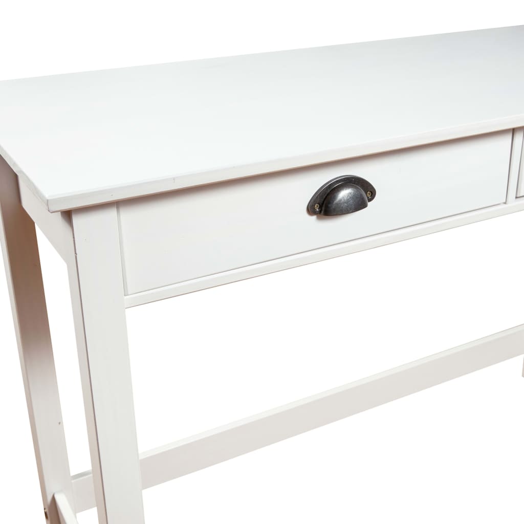 Avlastningsbord Hill Med 2 Lådor 110X45X74 Cm Massiv Furu