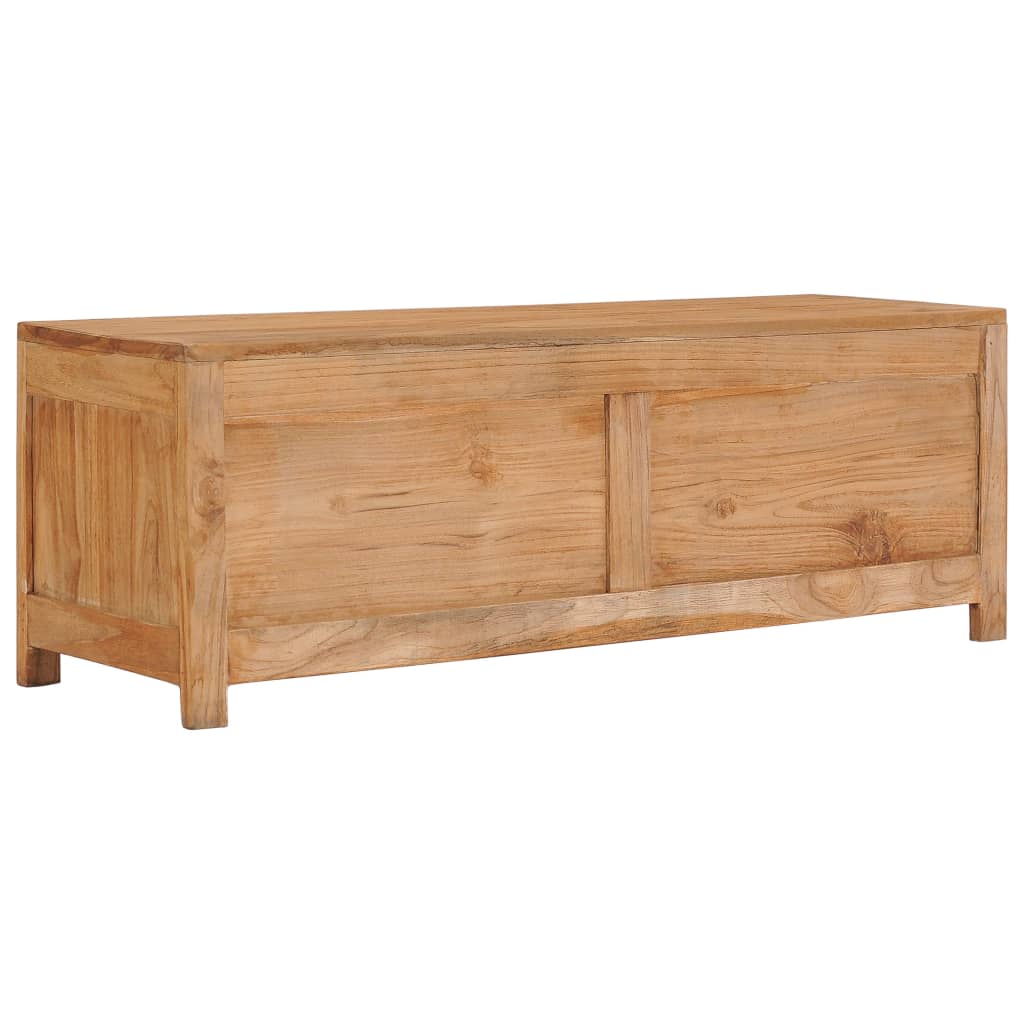Tv-Bänk 100X30X35 Cm Massiv Teak