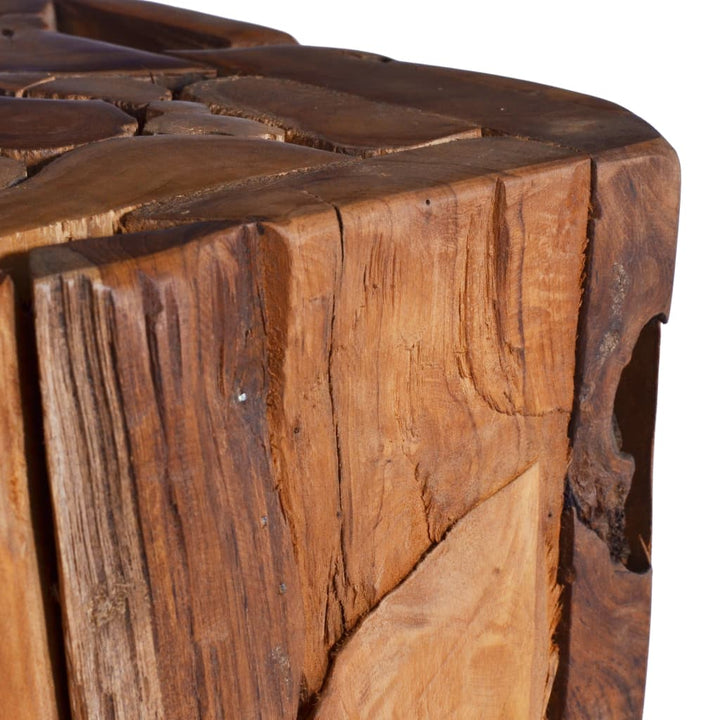 Sidobord 30X30X80 Cm Massiv Teak