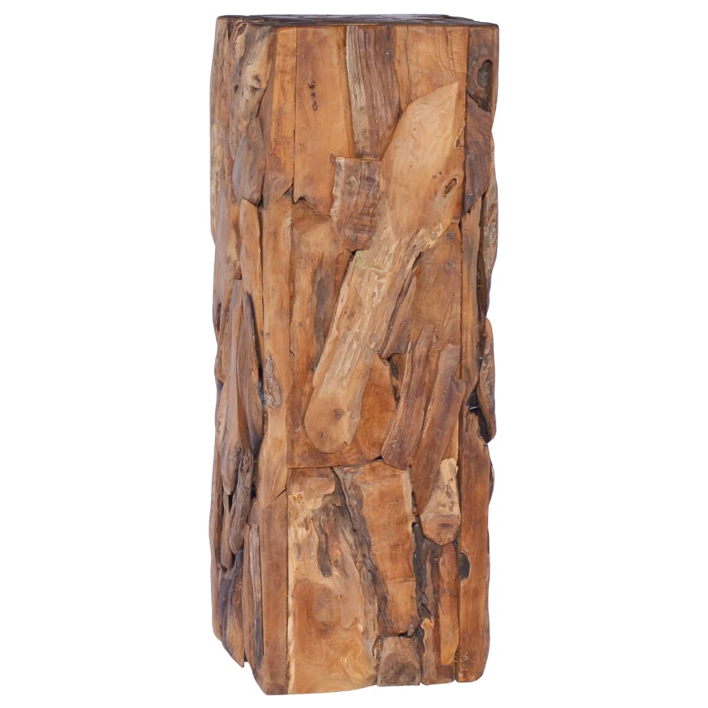 Sidobord 30X30X80 Cm Massiv Teak
