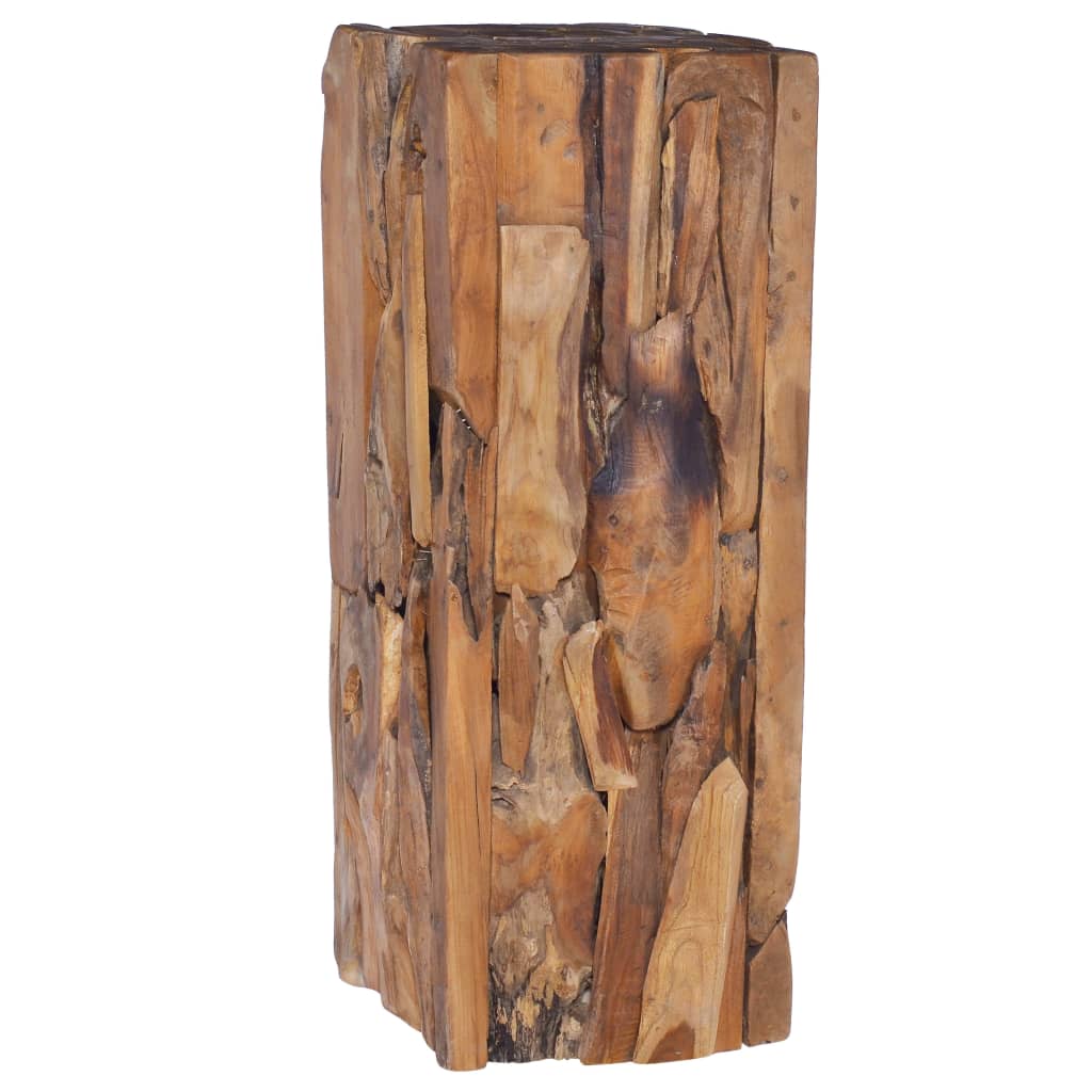 Sidobord 30X30X80 Cm Massiv Teak