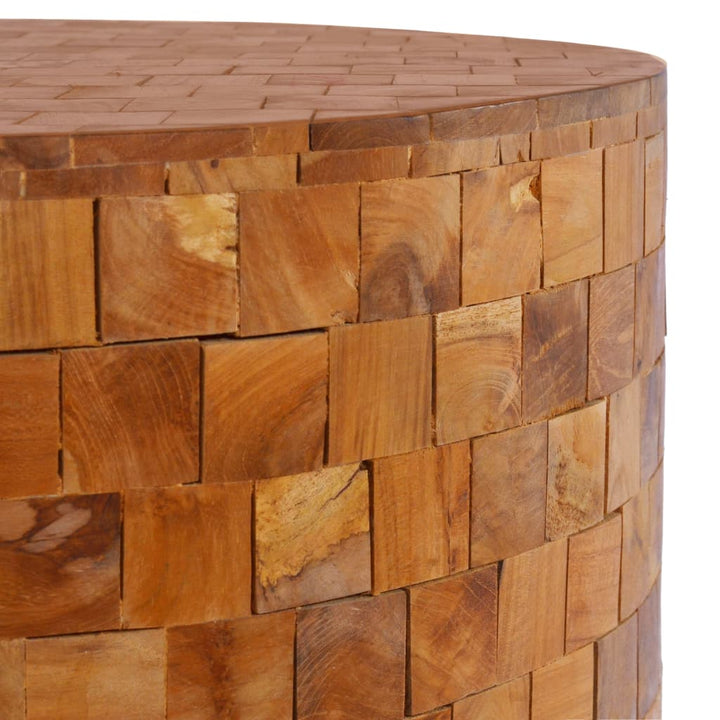 Soffbord 60X60X35 Cm Massivt Teakträ