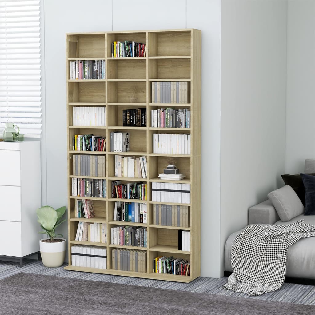 Cd-Hylla Sonoma-Ek 102X23X177,5 Cm Konstruerat Trä