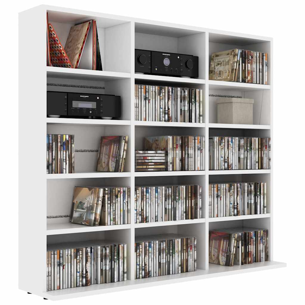 Cd-Hylla 100X23X89,5 Cm Konstruerat Trä
