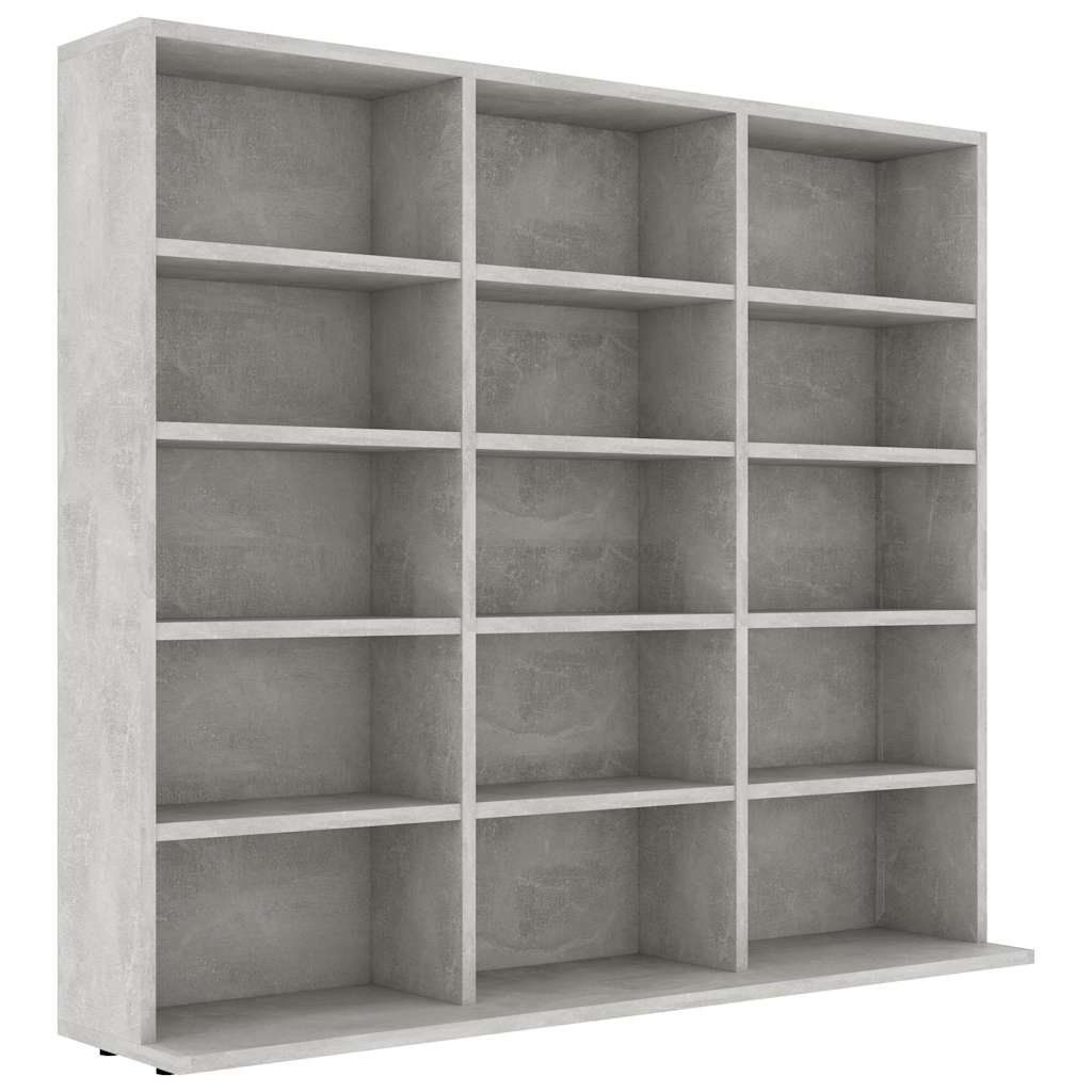 Cd-Hylla Grå 100X23X89,5 Cm Konstruerat Trä