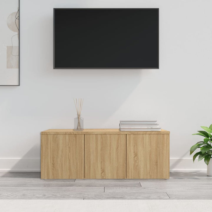 Tv-Bänk Åldrat Trä 80X34X30 Cm Konstruerat Trä
