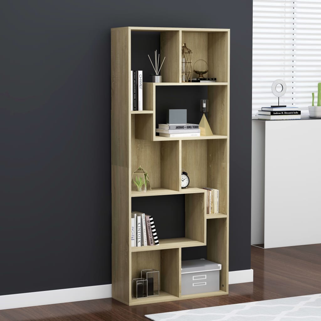 Bokhylla 67X24X161 Cm Konstruerat Trä