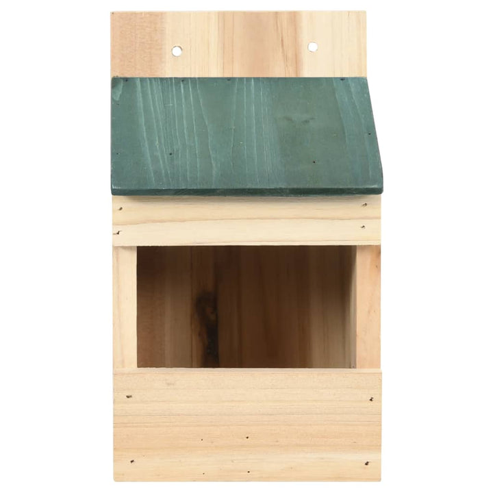 Fågelholkar 4 St 12X16X20 Cm Granträ