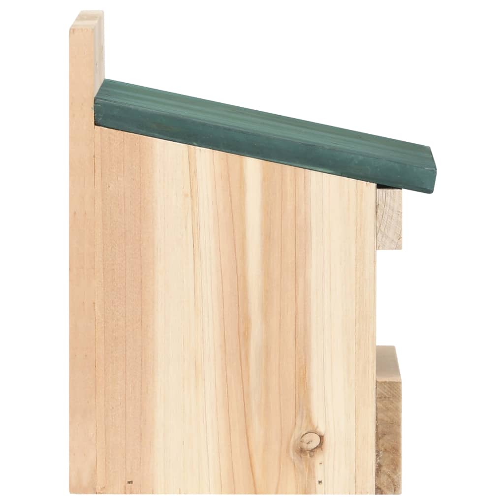 Fågelholkar 4 St 12X16X20 Cm Granträ