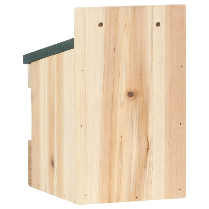 Fågelholkar 4 St 12X16X20 Cm Granträ