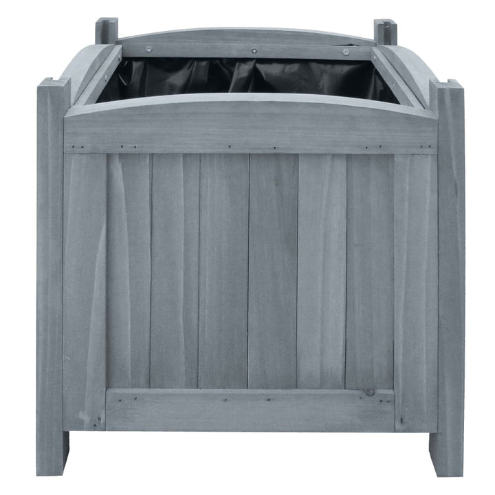 Odlingslådor Upphöjda 2 St 30X30X30 Cm Massivt Granträ