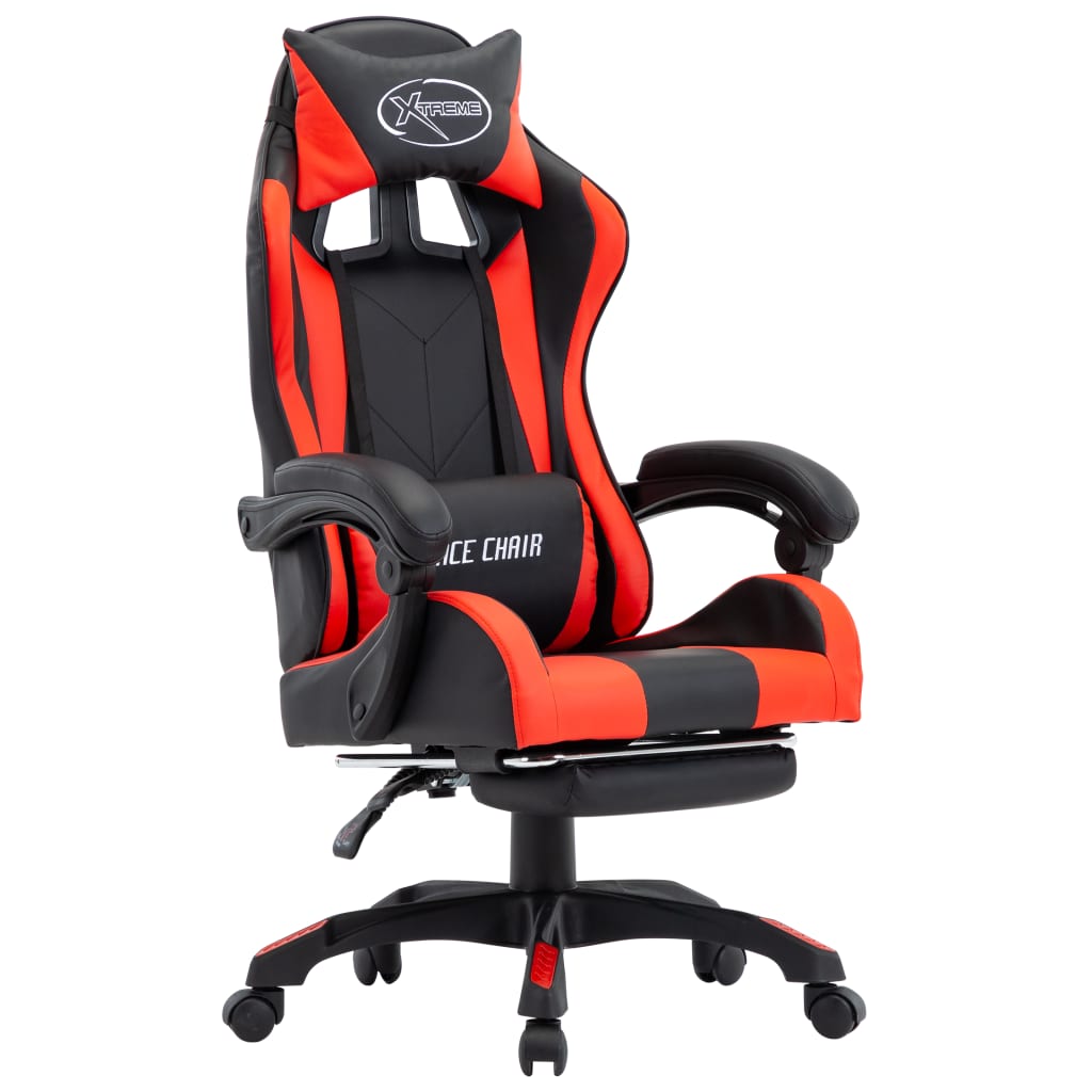 Gamingstol Med Fotstöd Konstläder