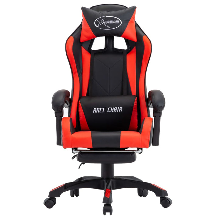 Gamingstol Med Fotstöd Konstläder