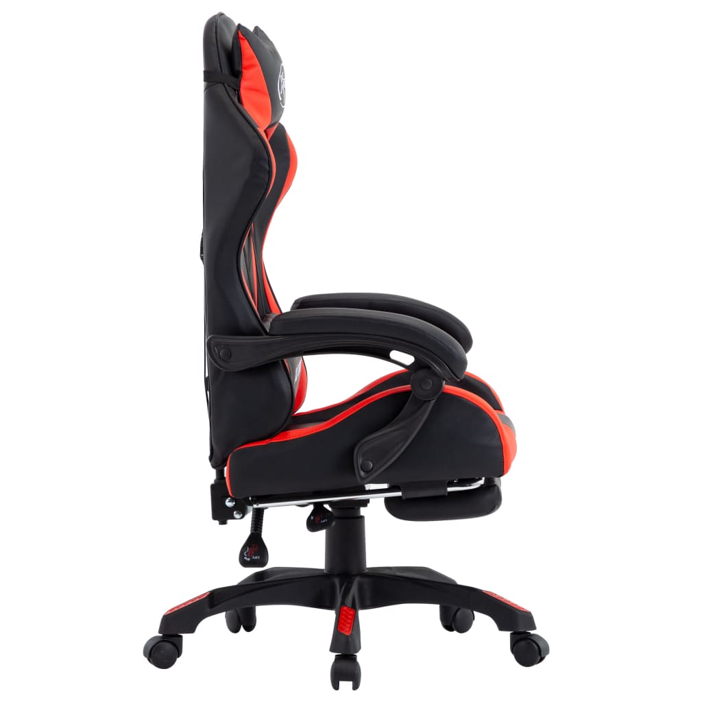 Gamingstol Med Fotstöd Konstläder