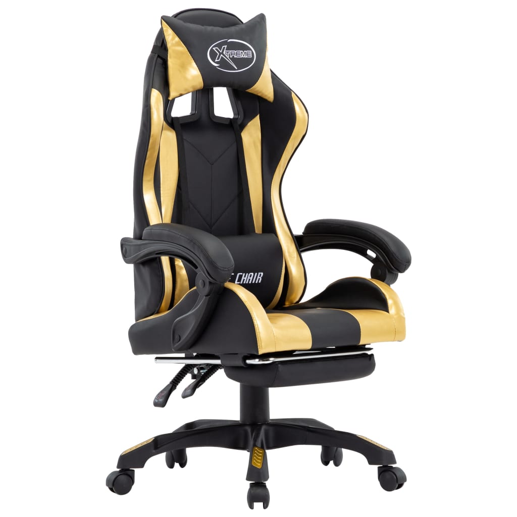Gamingstol Med Fotstöd Konstläder