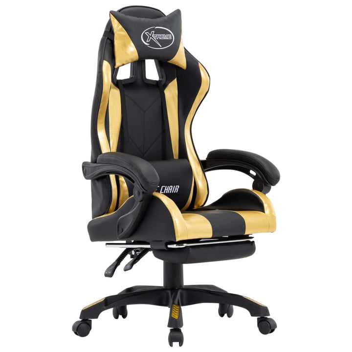Gamingstol Med Fotstöd Konstläder