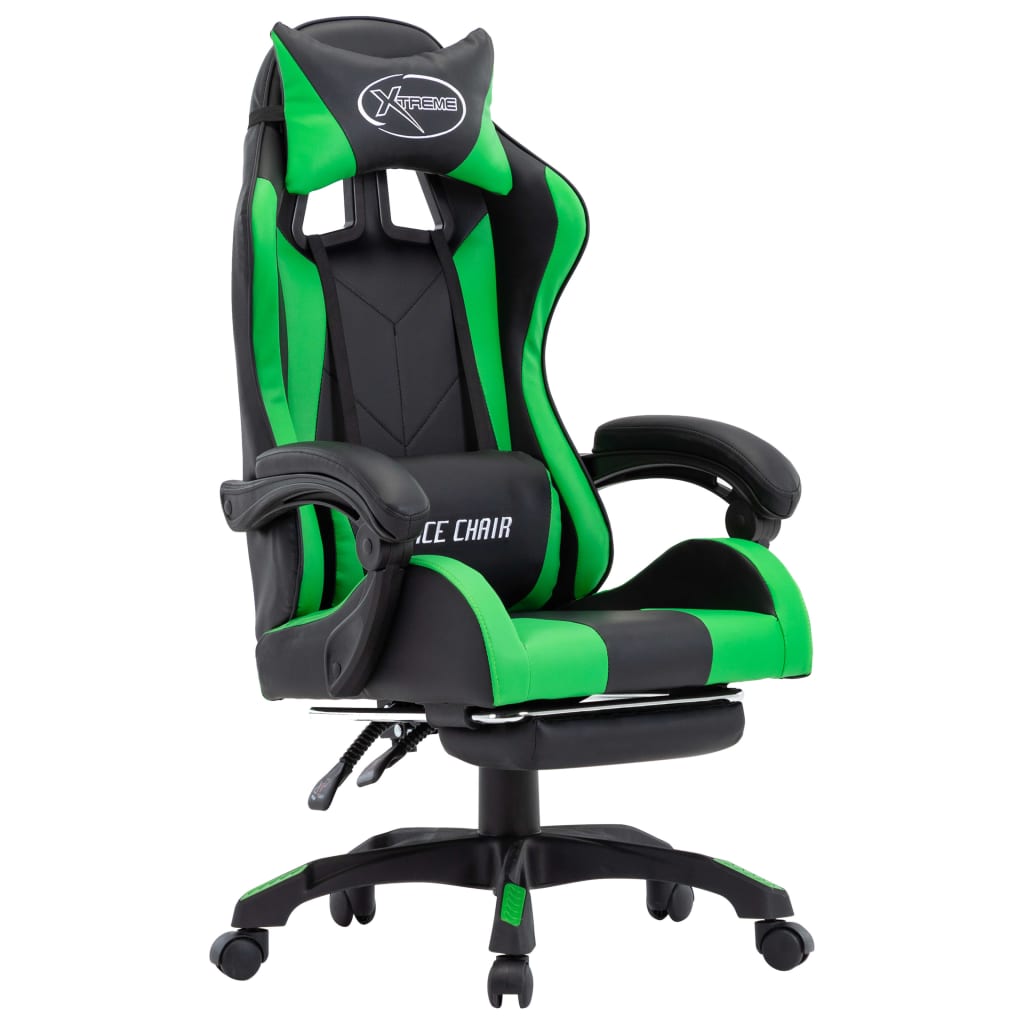 Gamingstol Med Fotstöd Konstläder