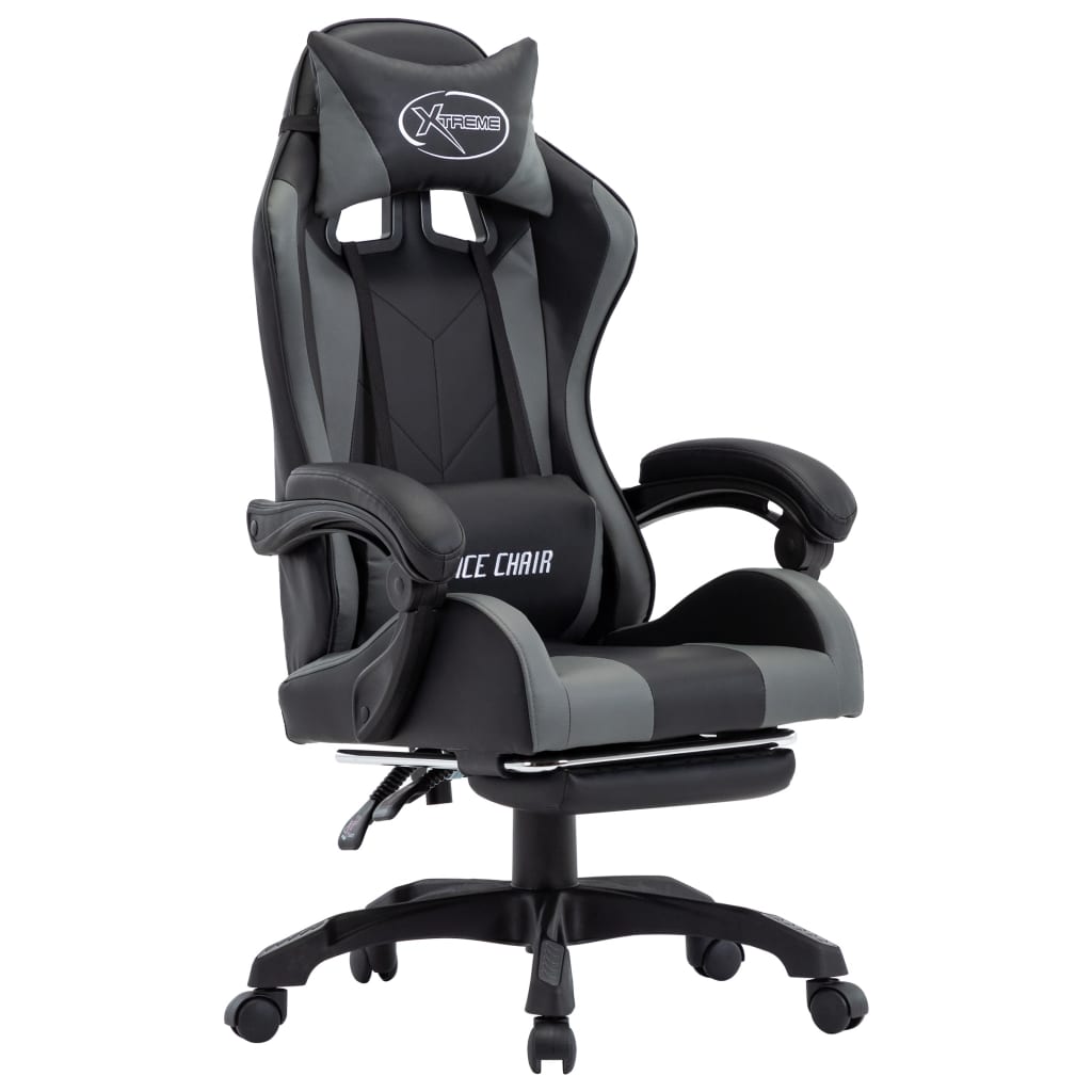 Gamingstol Med Fotstöd Konstläder
