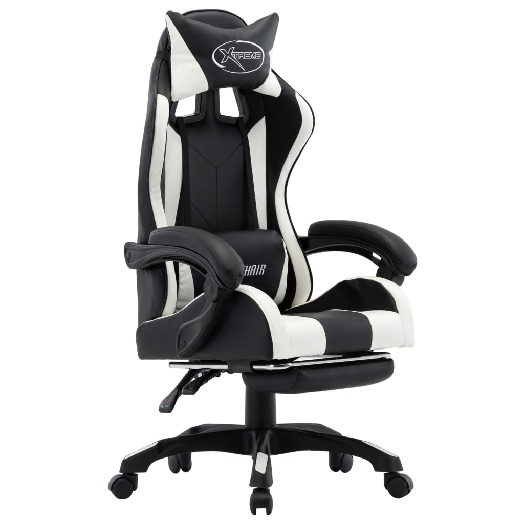 Gamingstol Med Fotstöd Konstläder