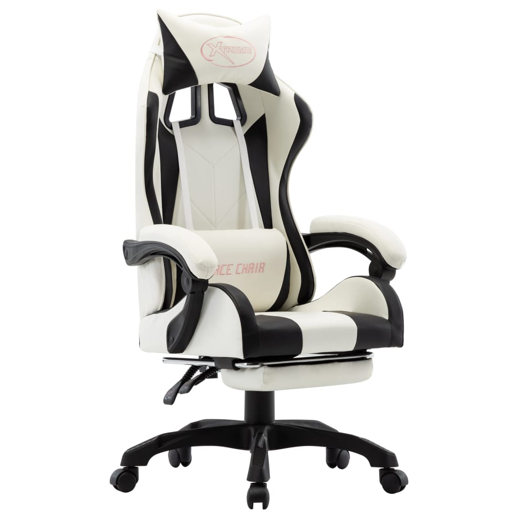 Gamingstol Med Fotstöd Konstläder
