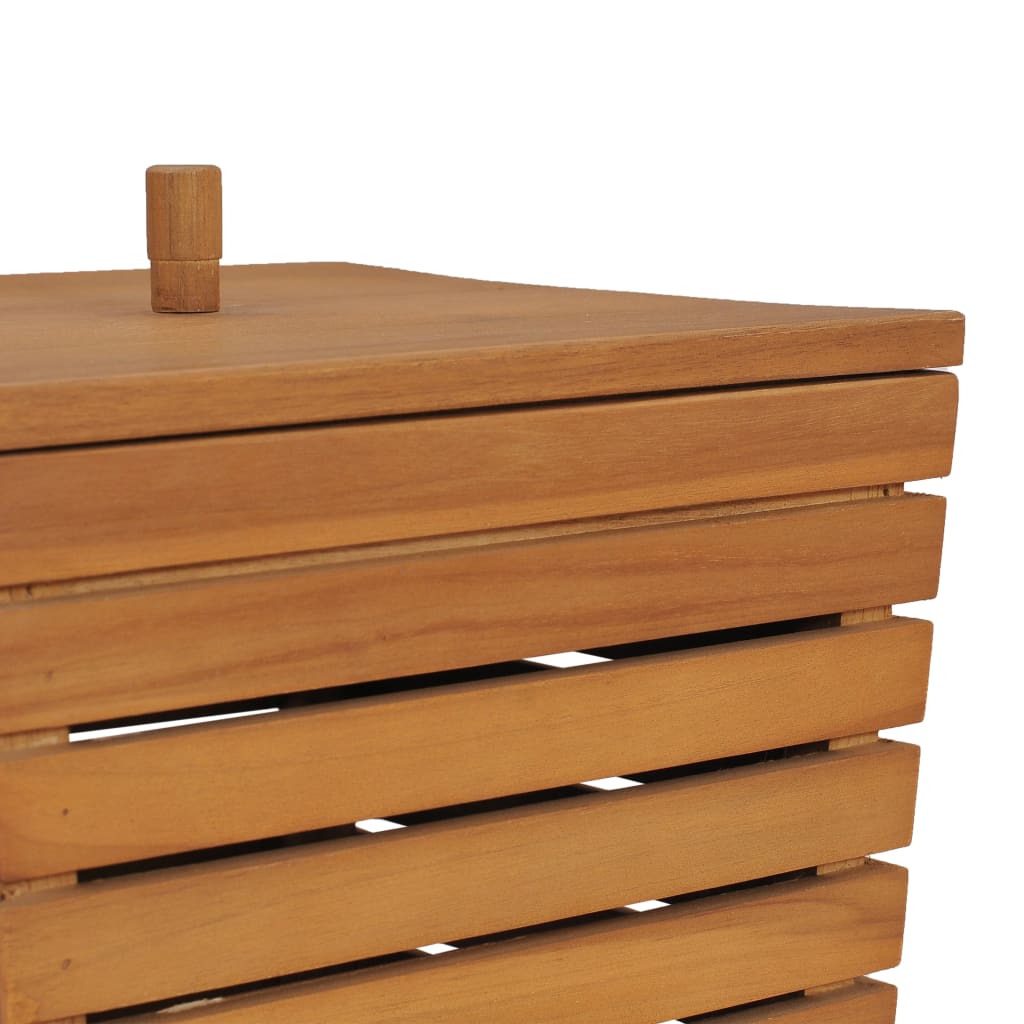 Tvättkorg 30X30X45 Cm Massiv Teak