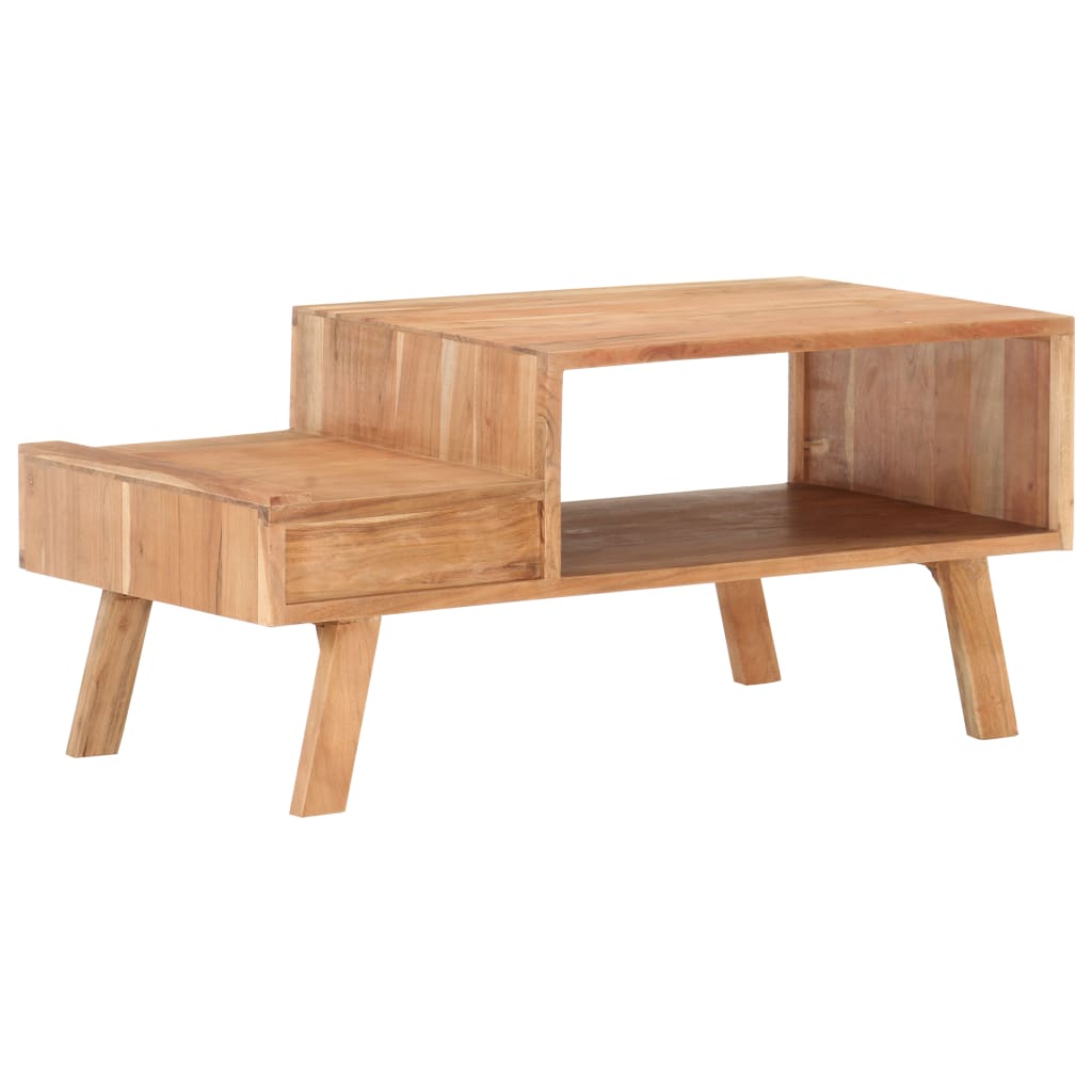 Soffbord 100X50X45 Cm Massivt Akaciaträ
