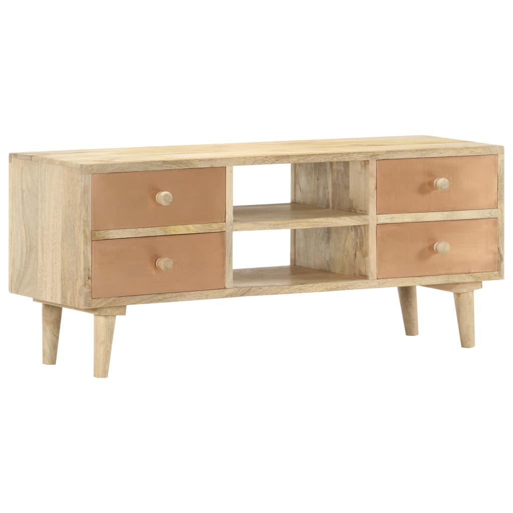 Tv-Bänk 110X30X45 Cm Massivt Mangoträ