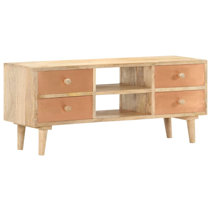 Tv-Bänk 110X30X45 Cm Massivt Mangoträ