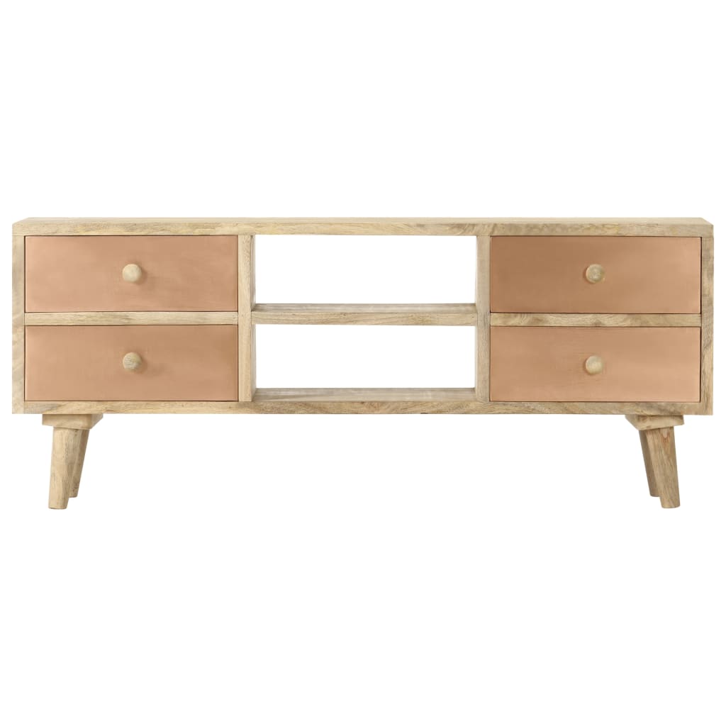 Tv-Bänk 110X30X45 Cm Massivt Mangoträ