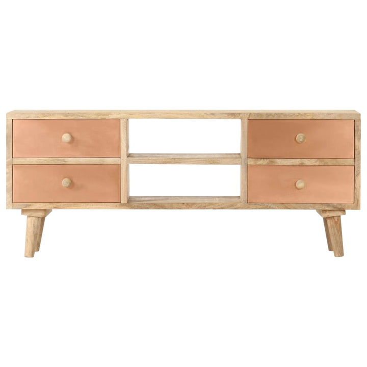 Tv-Bänk 110X30X45 Cm Massivt Mangoträ