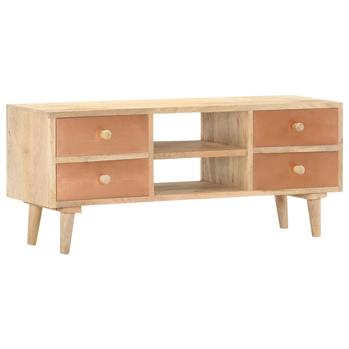 Tv-Bänk 110X30X45 Cm Massivt Mangoträ