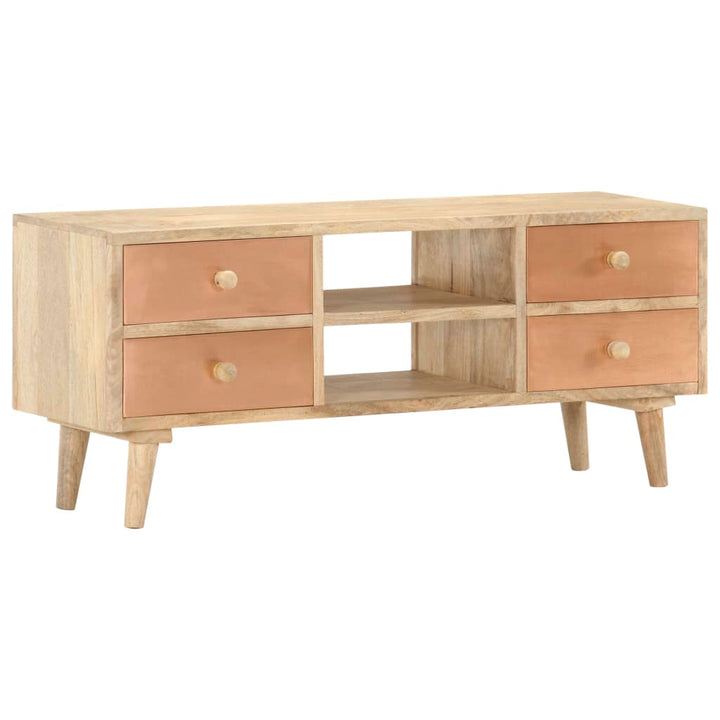 Tv-Bänk 110X30X45 Cm Massivt Mangoträ