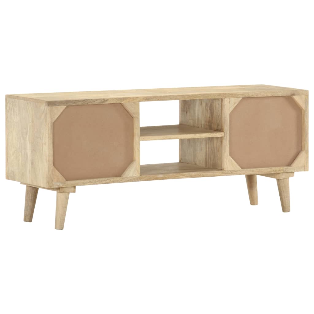 Tv-Bänk 110X30X45 Cm Massivt Mangoträ