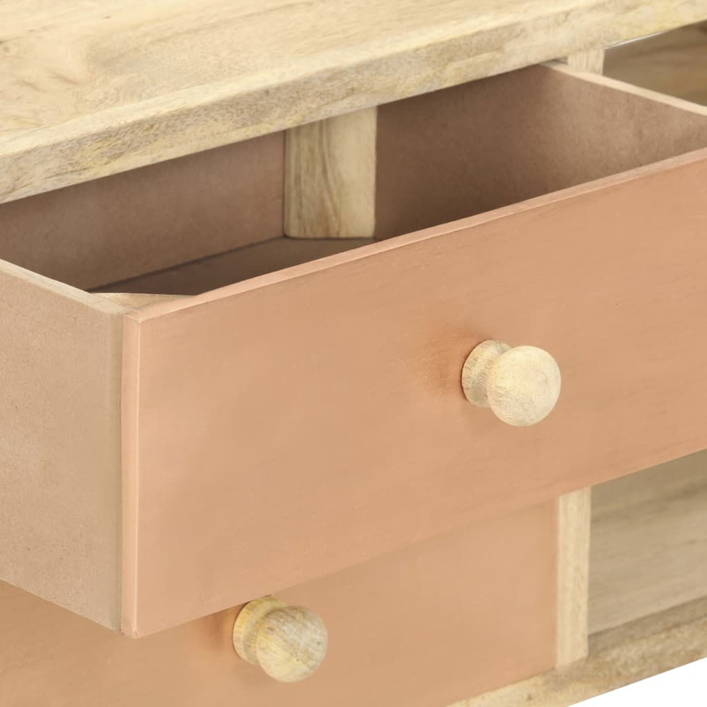 Tv-Bänk 110X30X45 Cm Massivt Mangoträ