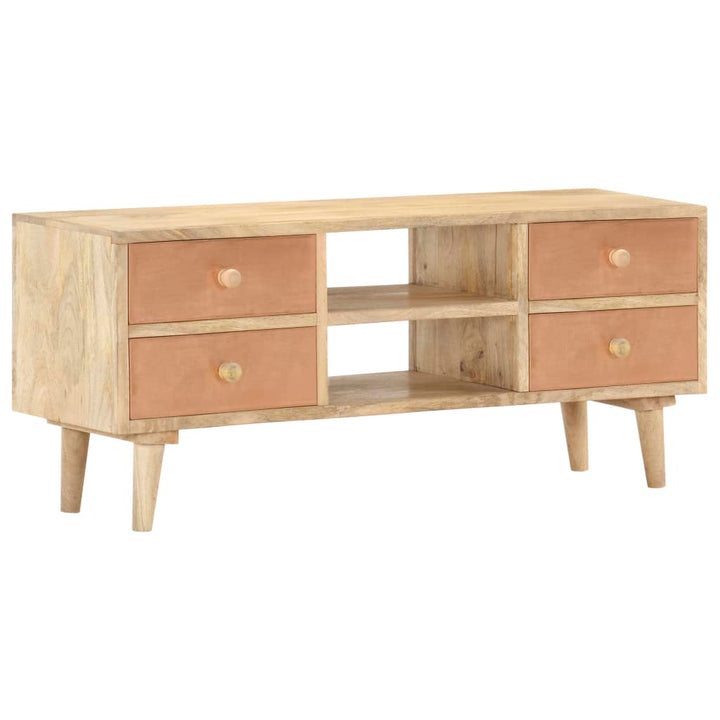 Tv-Bänk 110X30X45 Cm Massivt Mangoträ
