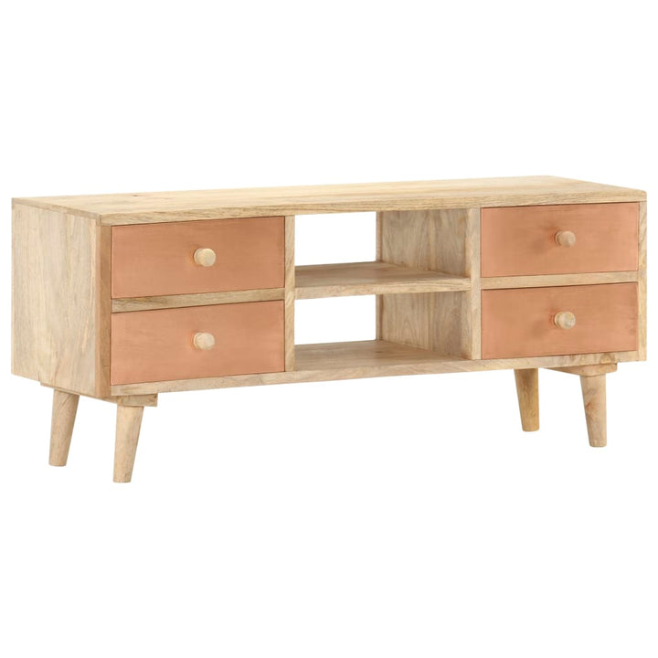 Tv-Bänk 110X30X45 Cm Massivt Mangoträ