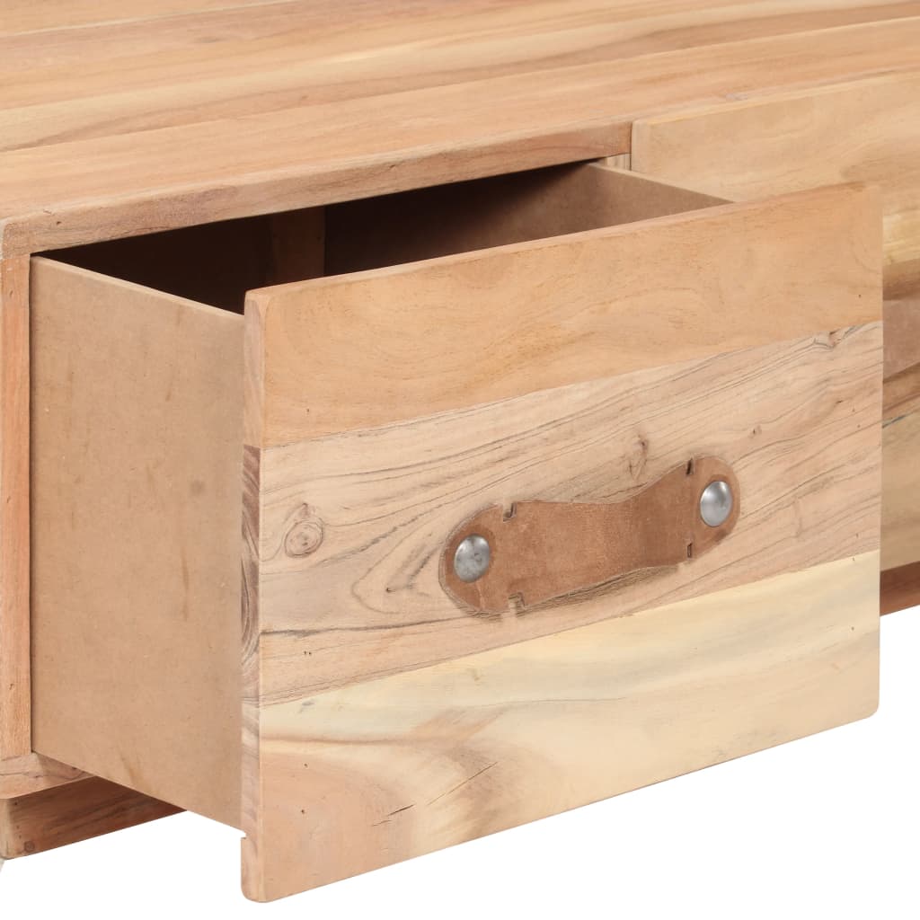 Soffbord 90X50X35 Cm Massivt Återvunnet Trä