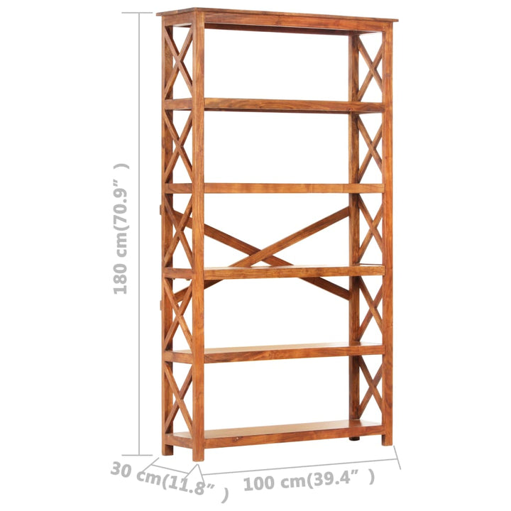 Bokhylla 100X30X Massivt Akaciaträ Honungsfinish