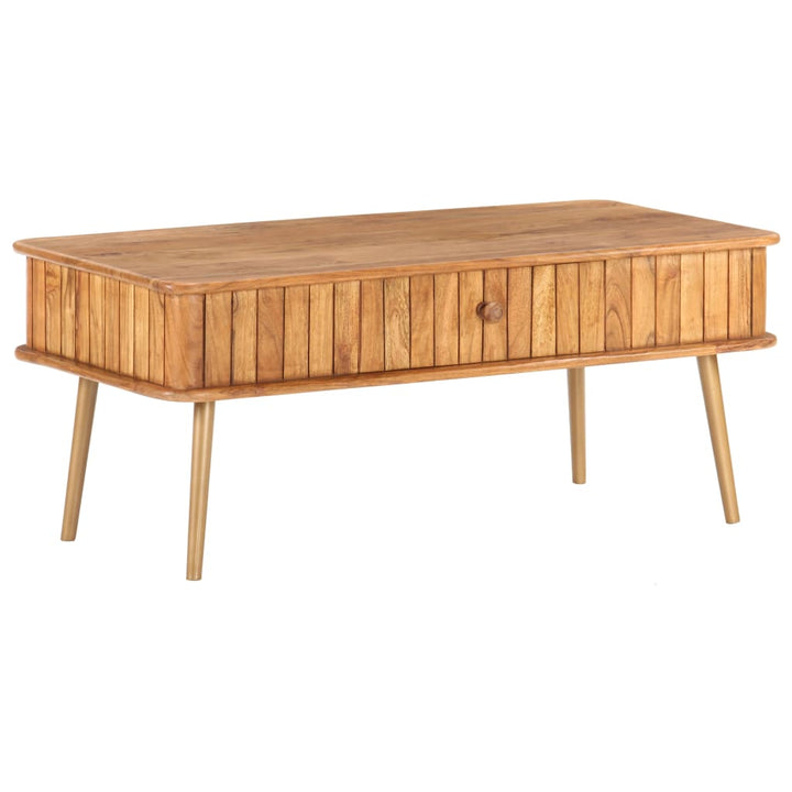 Soffbord 100X50X40 Cm Massivt Akaciaträ