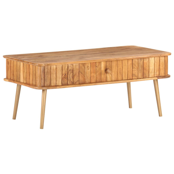 Soffbord 100X50X40 Cm Massivt Akaciaträ